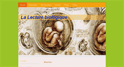 Desktop Screenshot of lecture-biologique.com