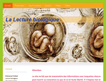 Tablet Screenshot of lecture-biologique.com
